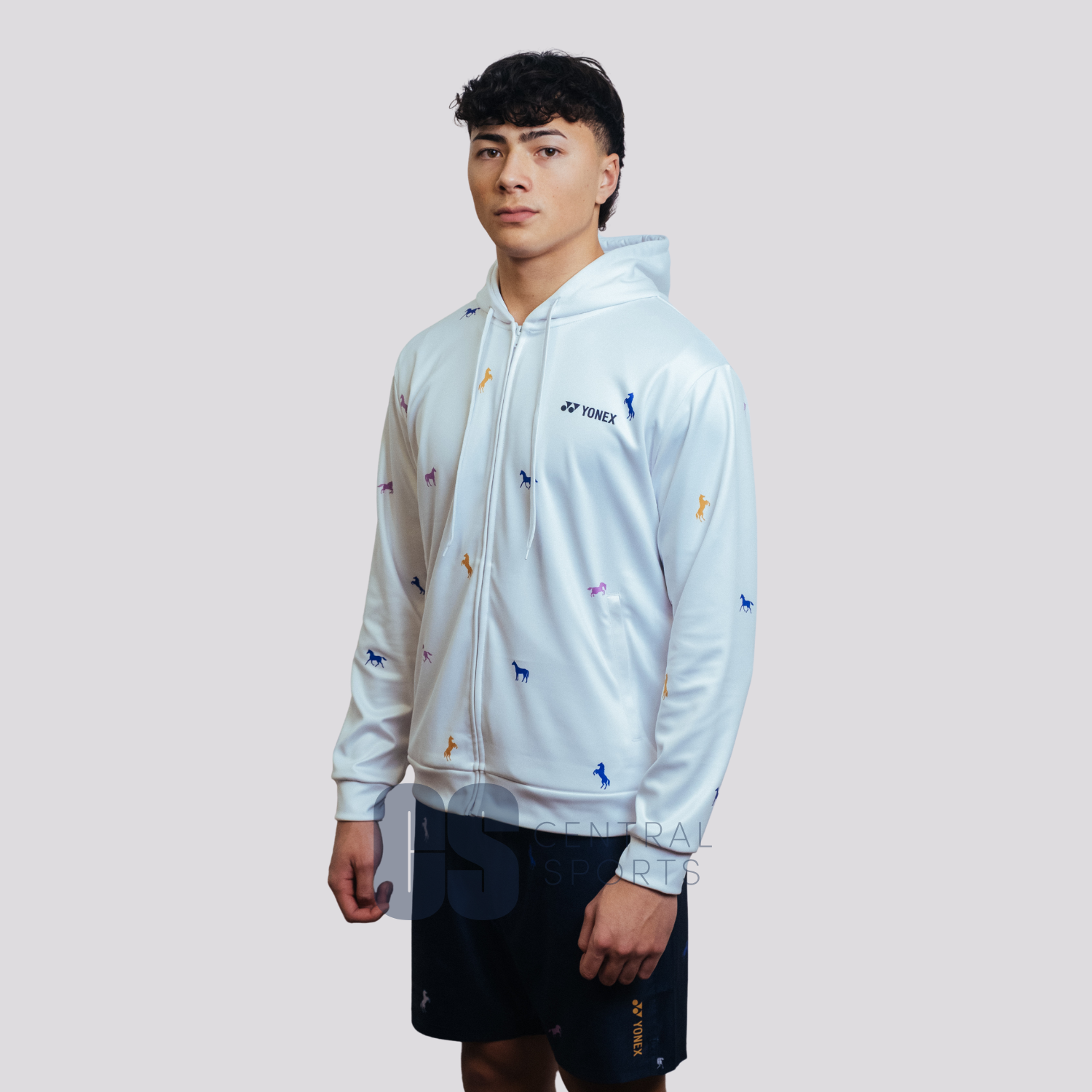 Pre-Order Yonex Night Rider – Unisex Zip Hoodie (Ink Blue) Yonex CNY2026 Zip Hood Sweat A Unisex Clothing Yonex