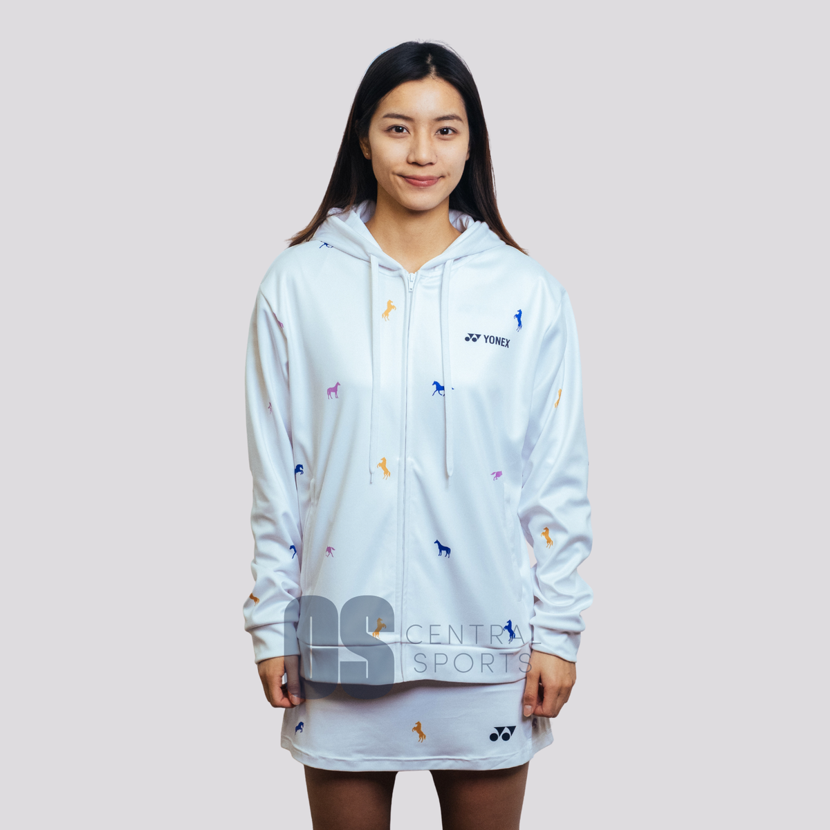 Pre-Order Yonex Heavenly Rider – Unisex Zip Hoodie (White) Yonex CNY2026 Zip Hood Sweat A Unisex White Clothing Yonex