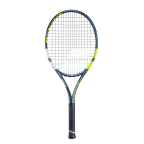 Babolat Aero Junior 26 2026 Tennis Racket Strung - Grey/Yellow Grey Yellow 26" Tennis Rackets Babolat