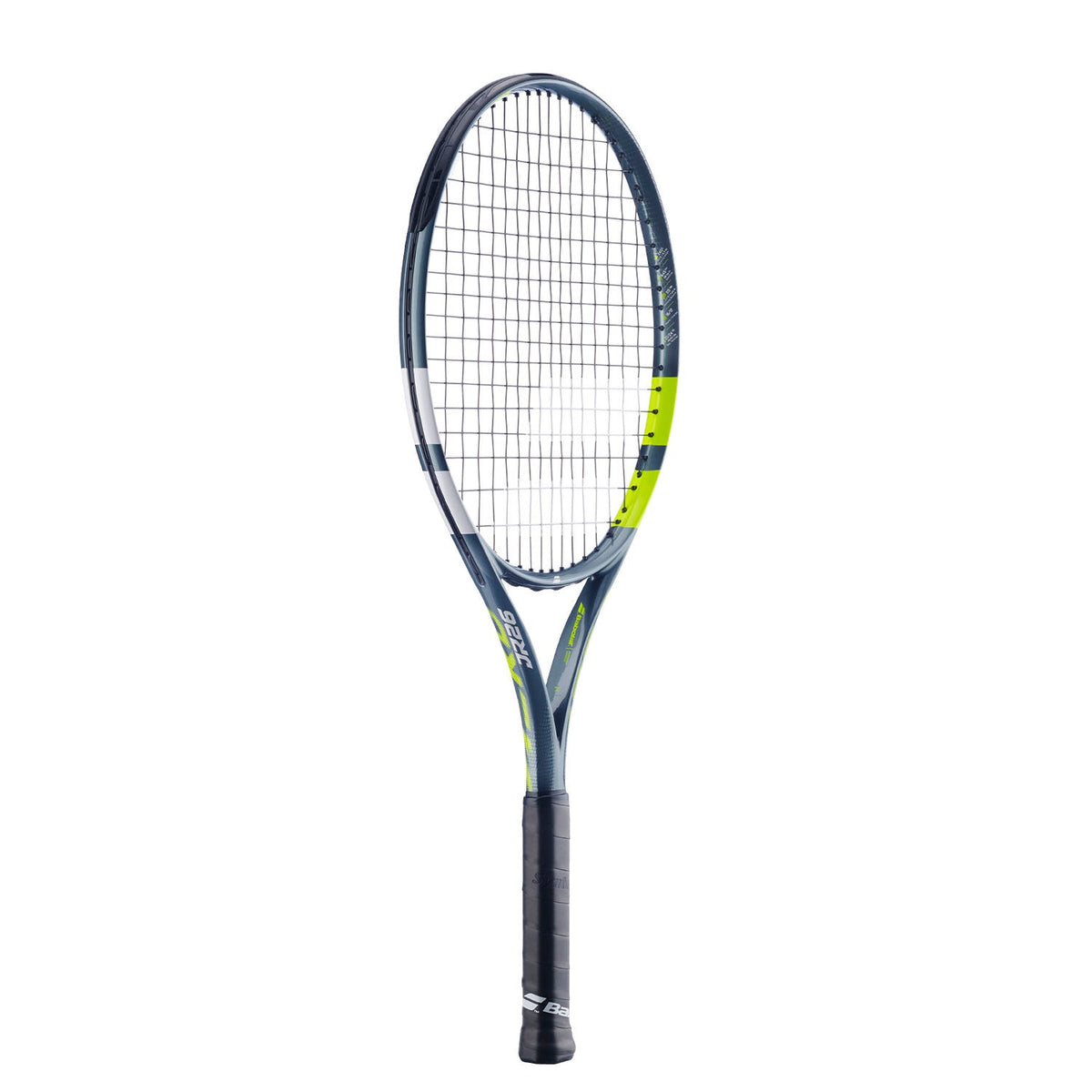 Babolat Aero Junior 26 2026 Tennis Racket Strung - Grey/Yellow Tennis Rackets Babolat