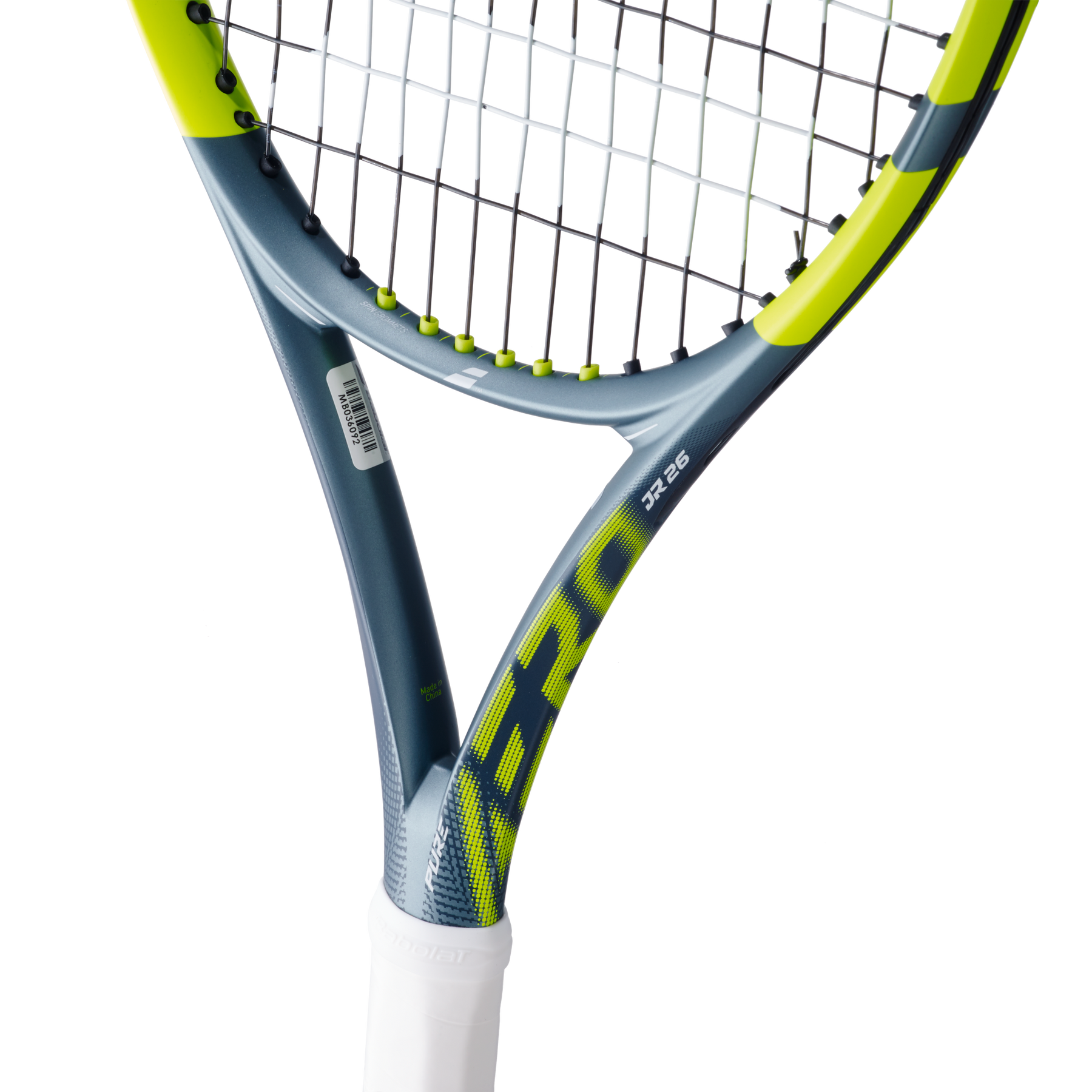 Babolat Pure Aero Junior 26 2026 Tennis Racket - Grey/Yellow Tennis Rackets Babolat