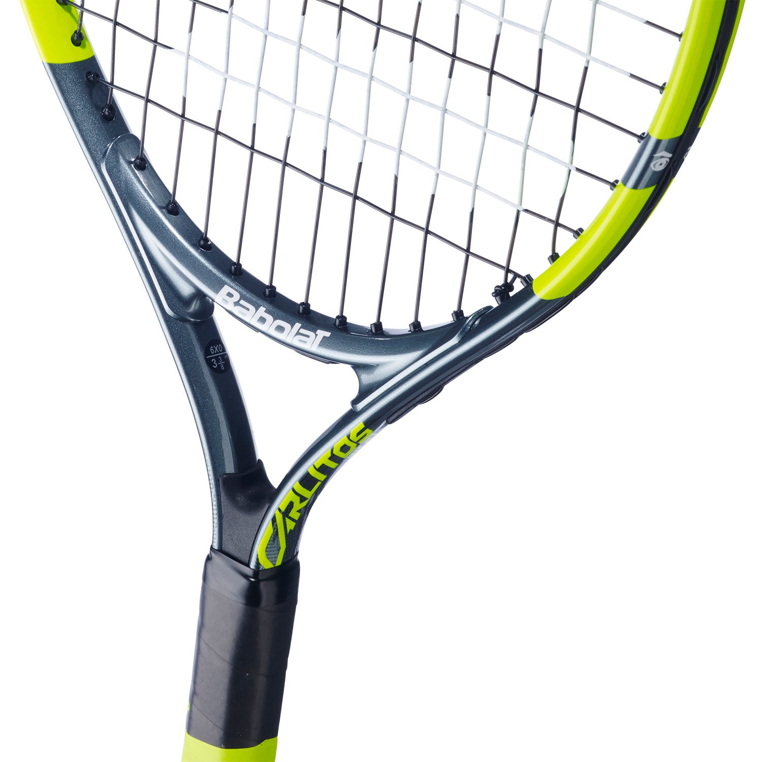 Babolat Carlitos Junior 21 2026 Tennis Racket Strung - Grey/Yellow 140522 by Babolat