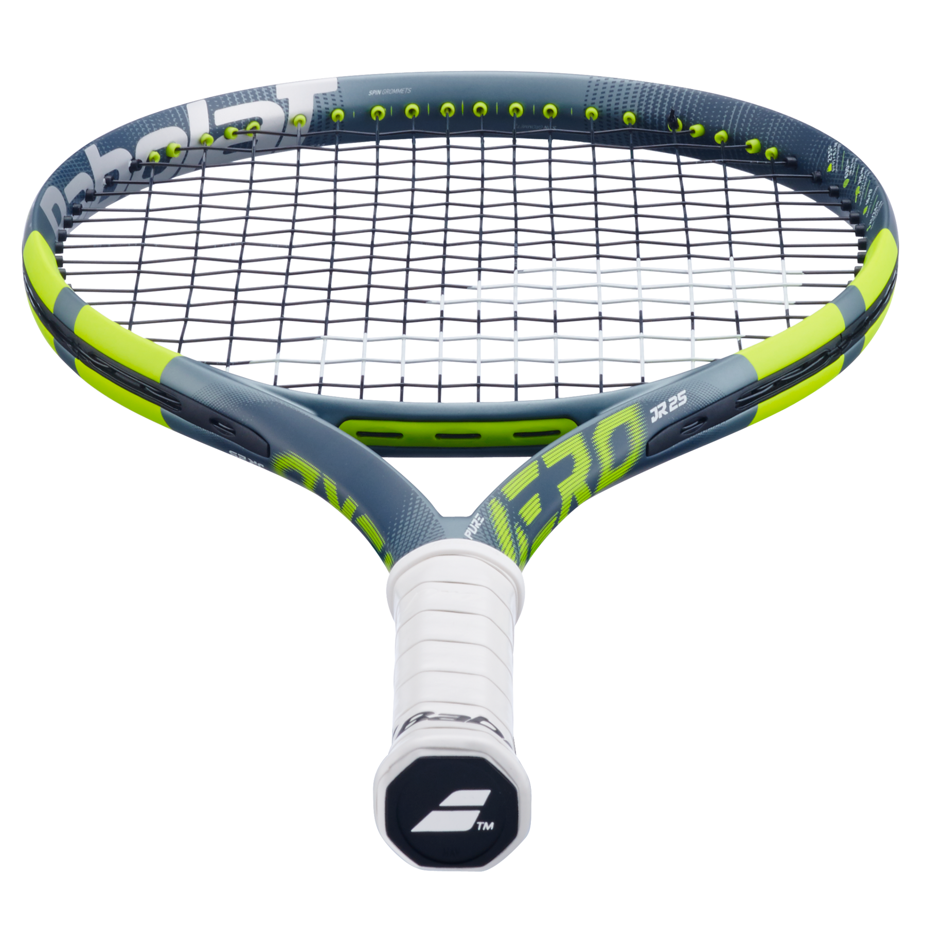 Babolat Pure Aero Junior 25 2026 Tennis Racket - Grey/Yellow Tennis Rackets Babolat