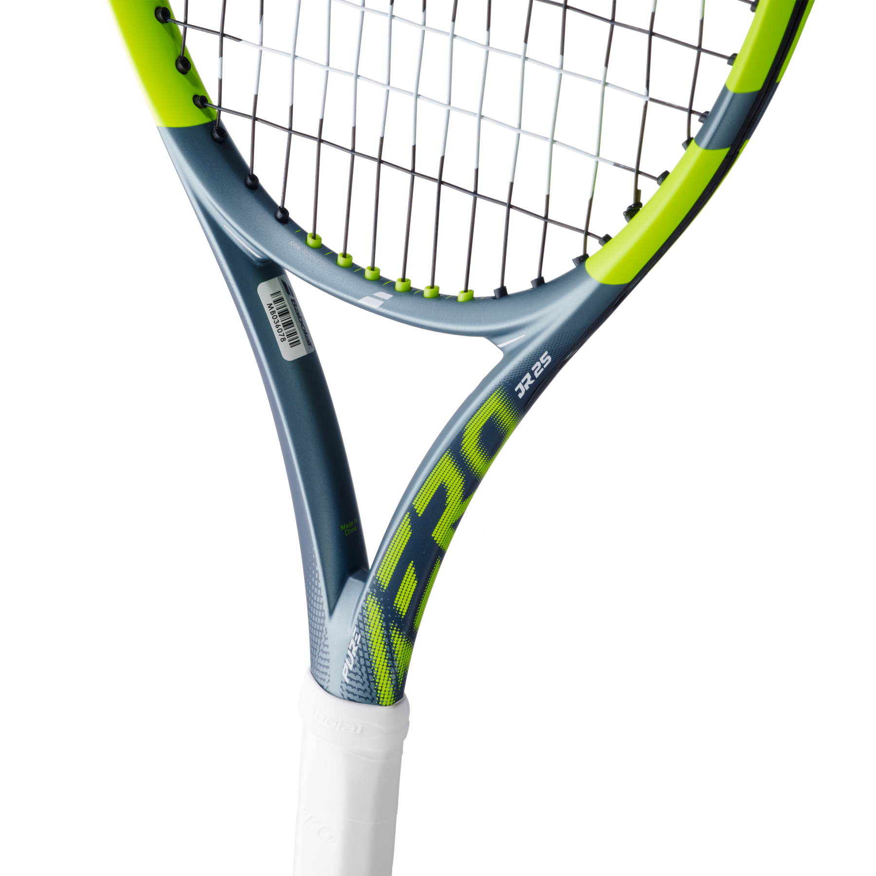 Babolat Pure Aero Junior 25 2026 Tennis Racket - Grey/Yellow Tennis Rackets Babolat