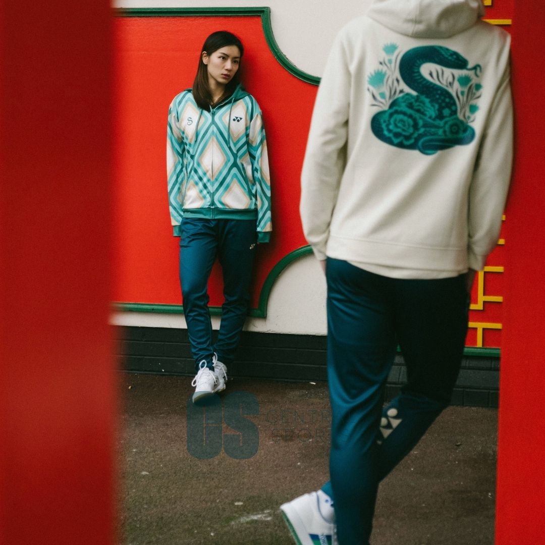 Yonex Diamond Unisex Zip Hood Jade/Ivory Clothing Yonex
