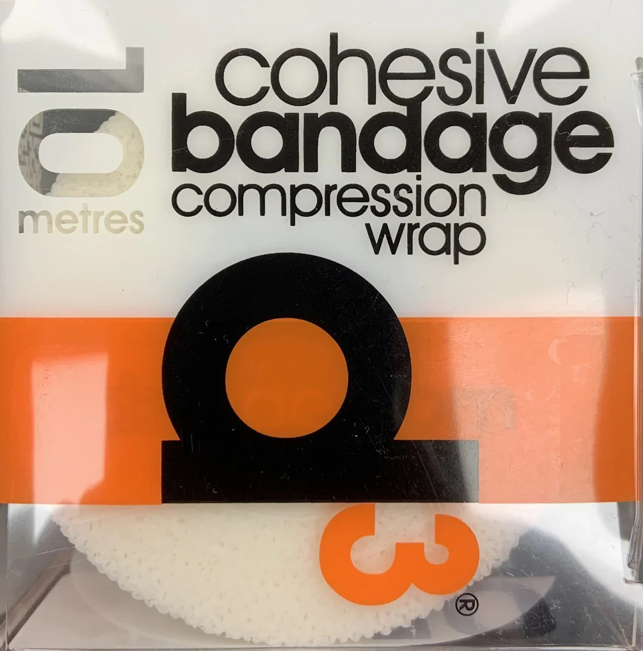 D3 Cohesive Bandage Compression Wrap (White)