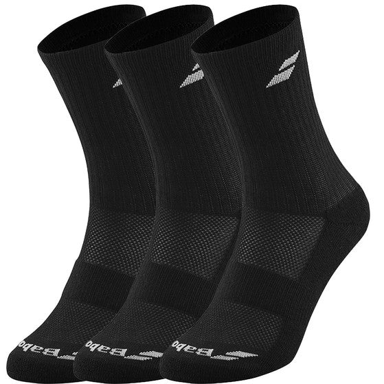 Babolat Long Socks 3 Pack Unisex - Black