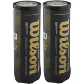 Wilson Premier Padel Speed Balls (Twin Pack of 3) Yellow One Size Padel Balls Wilson
