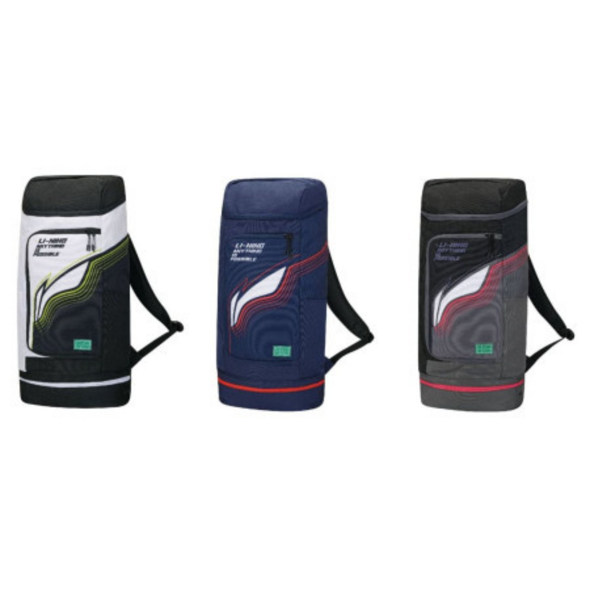Li-Ning Bagpack Compartment 2023 - White/Green/Black