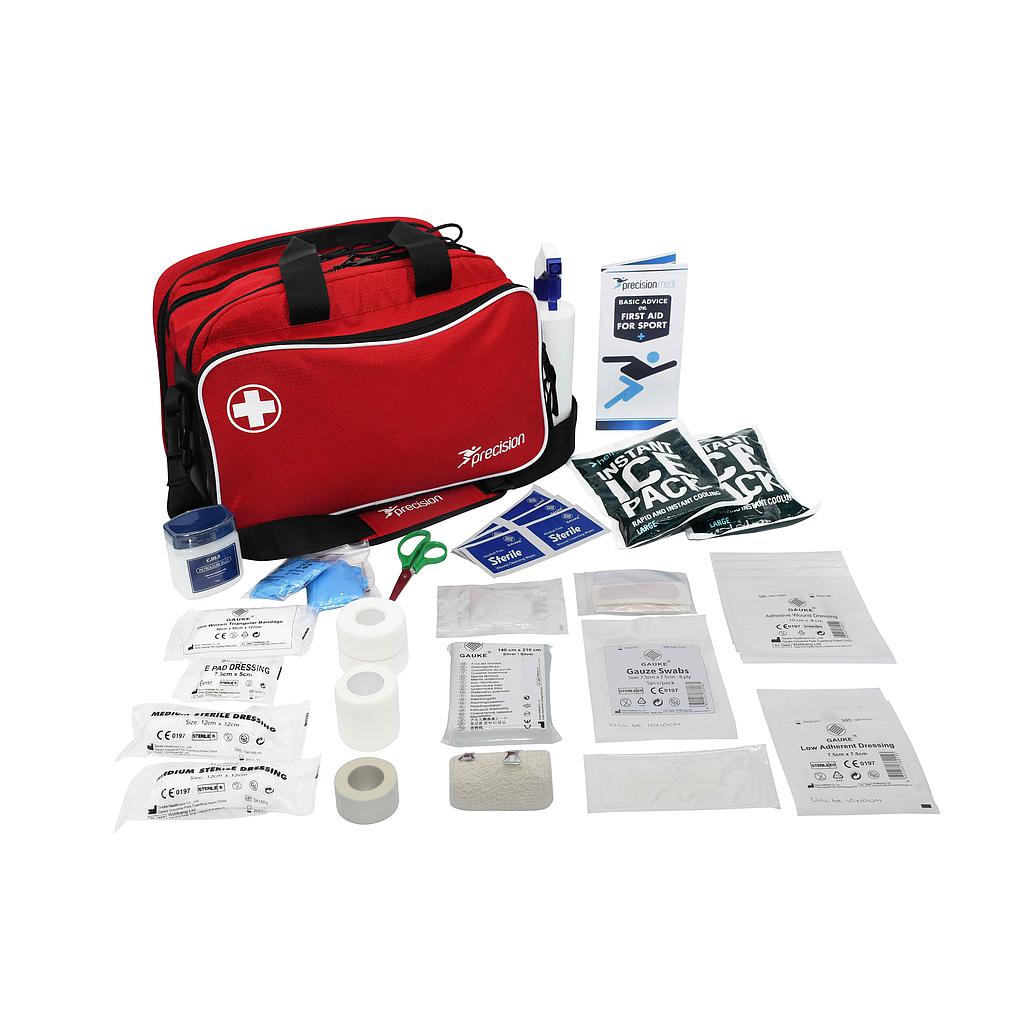 Precision Pro HX Run On Touchline Medi Bag + Medical Kit A, Red/Black