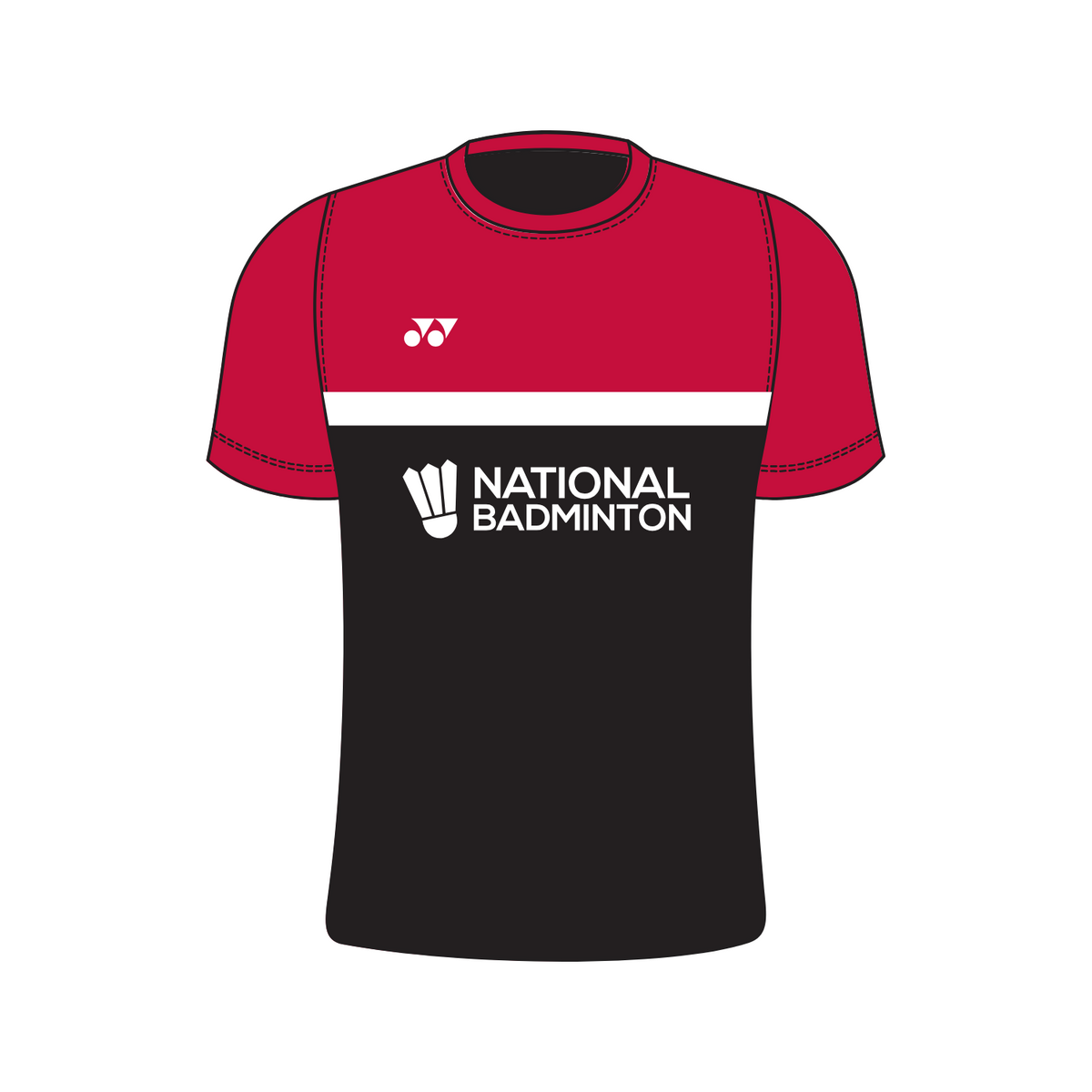 National Badminton Yonex T006 Power Crew Neck T-Shirt Women - Red