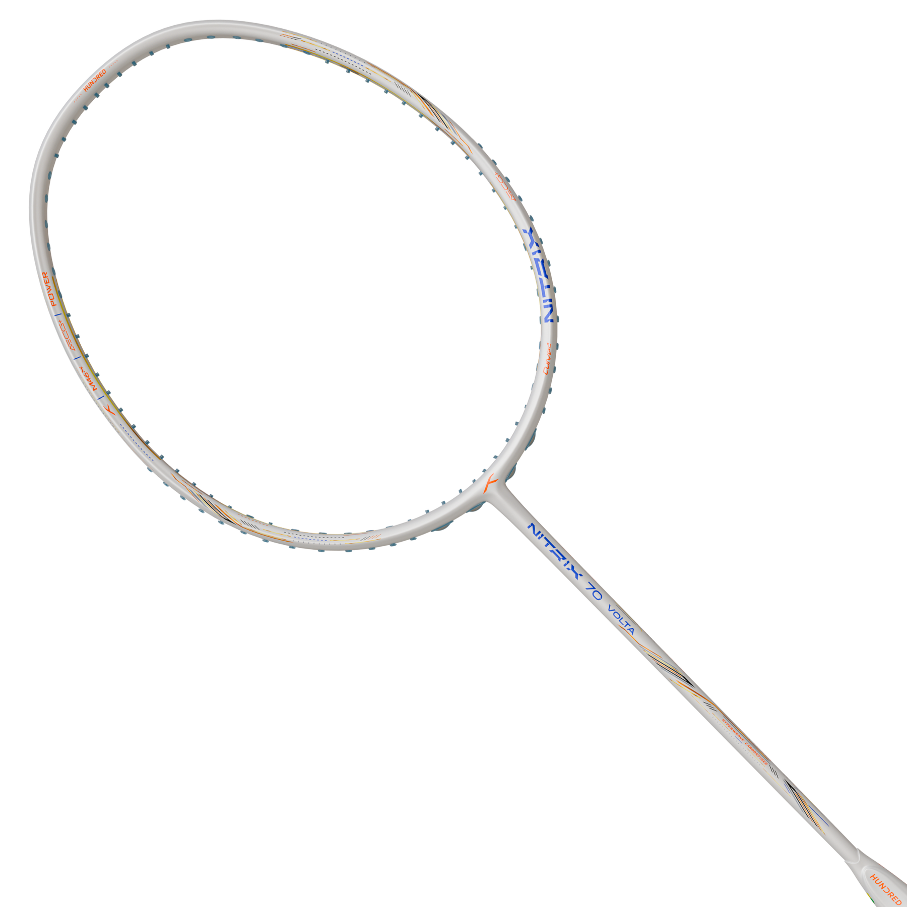 Hundred Nitrix 70 Volta Badminton Racket - White