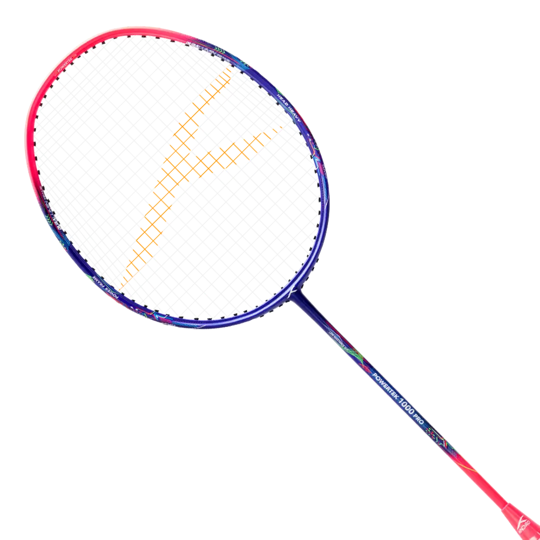 Hundred Powertek 1000 Pro 1U Badminton Racket - Navy/Pink