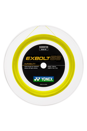 Yonex Exbolt 68 Badminton String (200m Reel) Yellow 200m Reel YELLOW String (Reel) Yonex