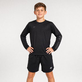Yonex YLSS2024J Long Sleeve T-Shirt Junior - Black Clothing Yonex