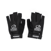 Rhino Pro Half Finger Mitts - Black & Fluo Yellow Gloves Rhino