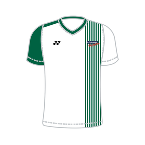 Yonex Kit Teamwear T009 Leighway Badminton Club Time T-Shirt V Neck Junior - White/Forest