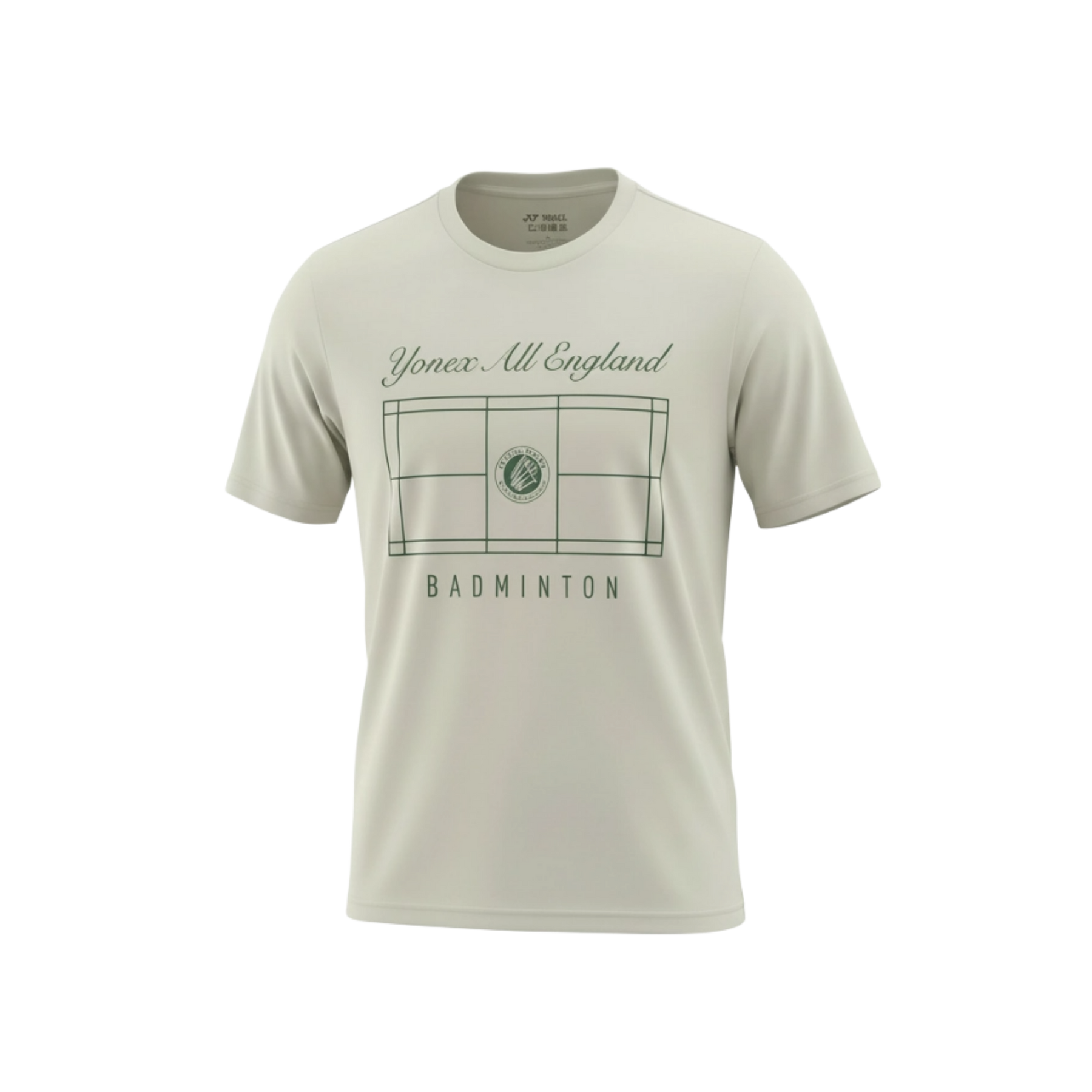 Yonex All England 1899 Crew Neck SS Top 26 - Cream Cream Clothing Yonex
