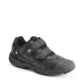 Start-Rite Tarantula 2272 boys' leather school shoes, black, side view