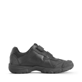 Start-Rite Tarantula 2272 boys' leather school shoes, black, detail view