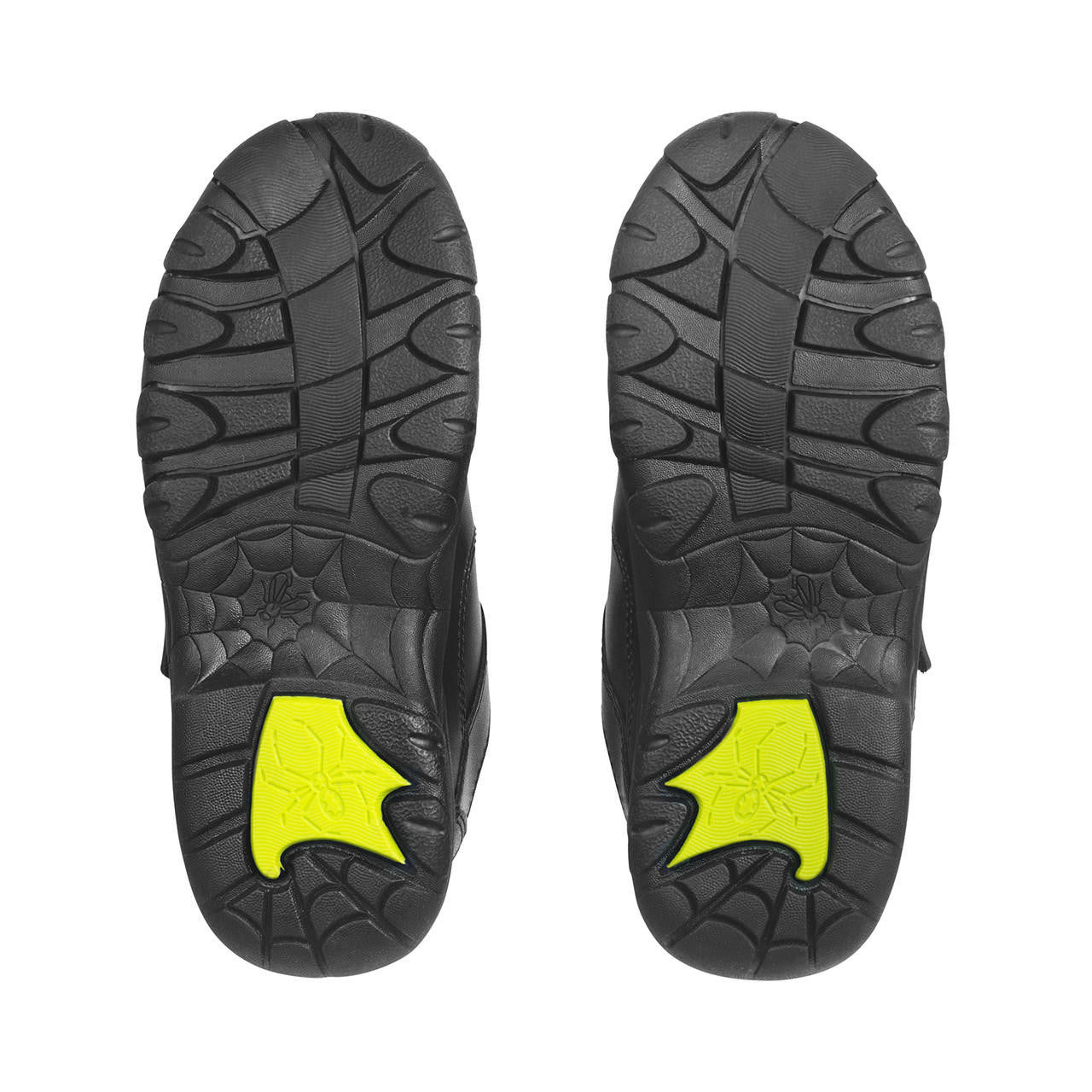 Start-Rite Tarantula 2272 boys' leather school shoes, black, close-up detail