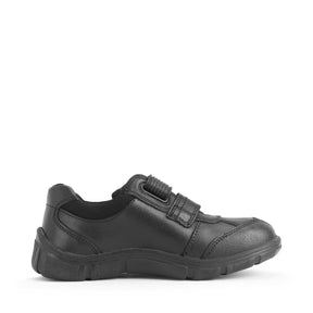 Start-Rite Luke 2273 boys' leather school shoes, black, detail view