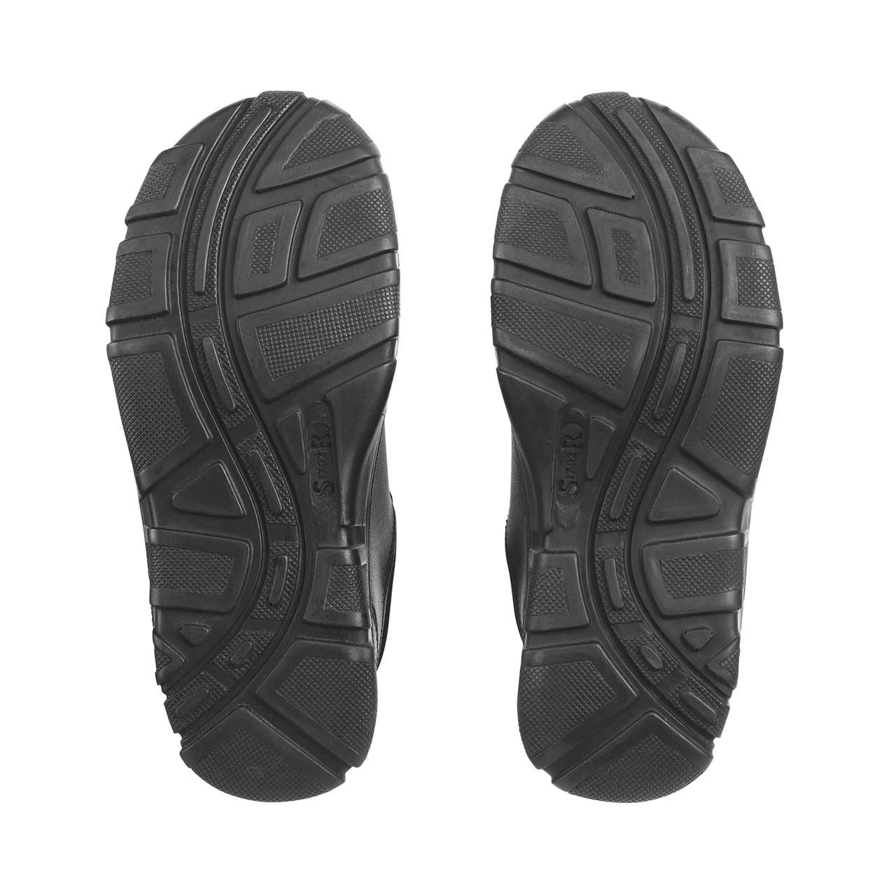 Start-Rite Luke 2273 boys' leather school shoes, black, close-up detail