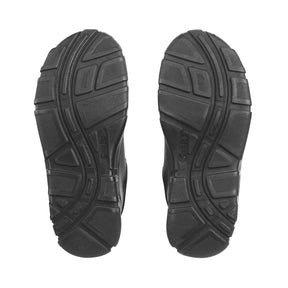 Start-Rite Luke 2273 boys' leather school shoes, black, close-up detail