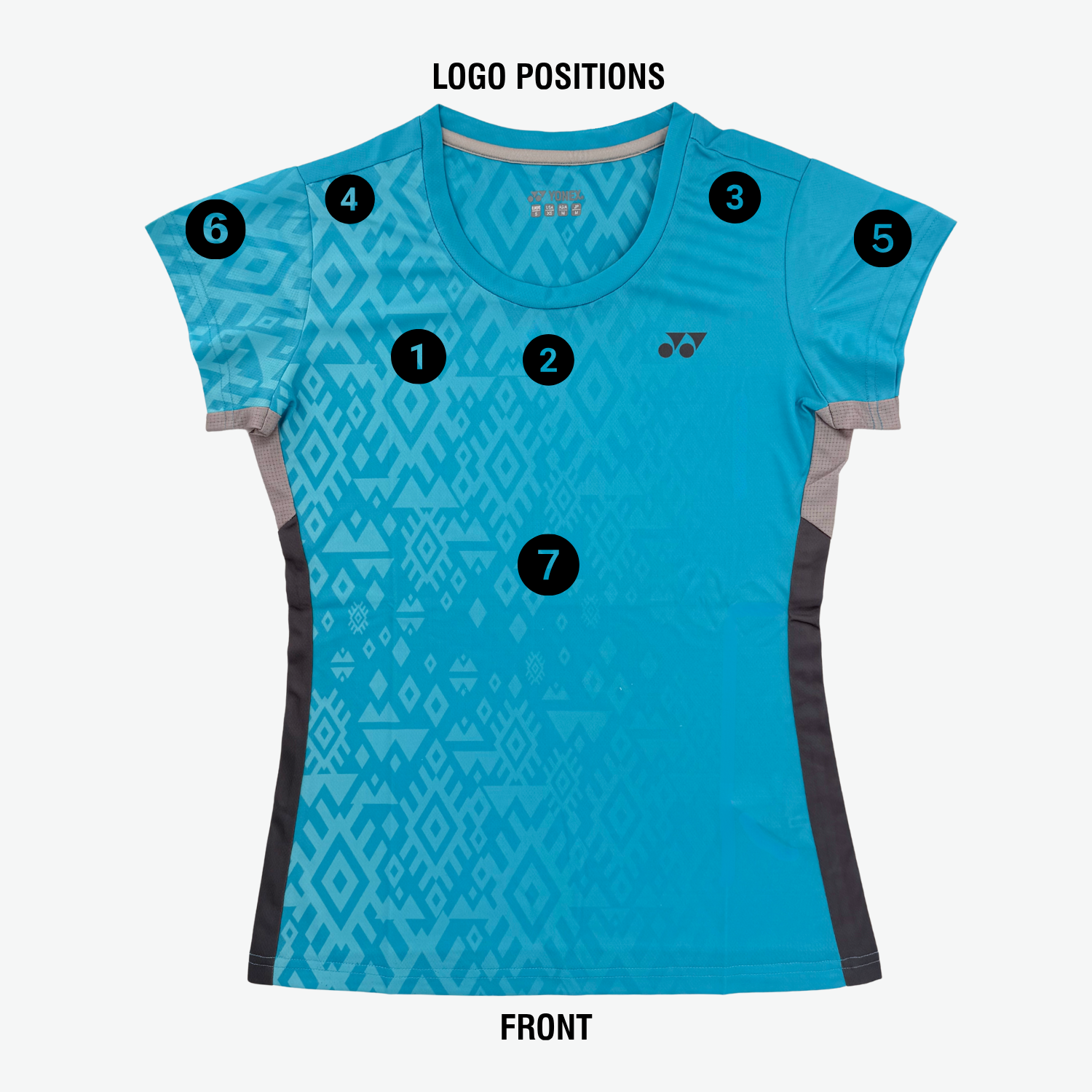 Yonex YTL 11 Batik Fade 2 Womens T-Shirt Blue Sea