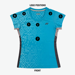 Yonex YTL 11 Batik Fade 2 Womens T-Shirt Blue Sea
