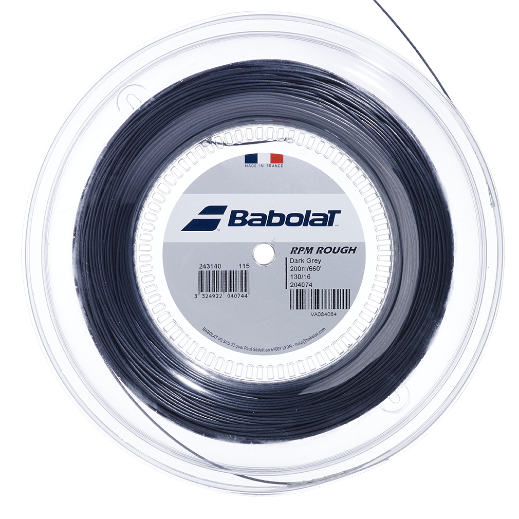 Babolat RPM Rough 1.25mm/200m Tennis String - Dark Grey