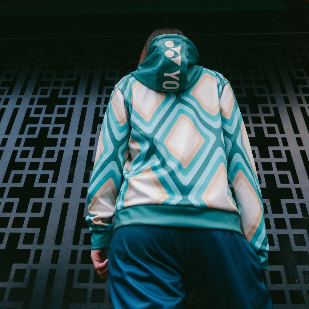 Yonex Diamond Unisex Zip Hood Jade/Ivory Clothing Yonex