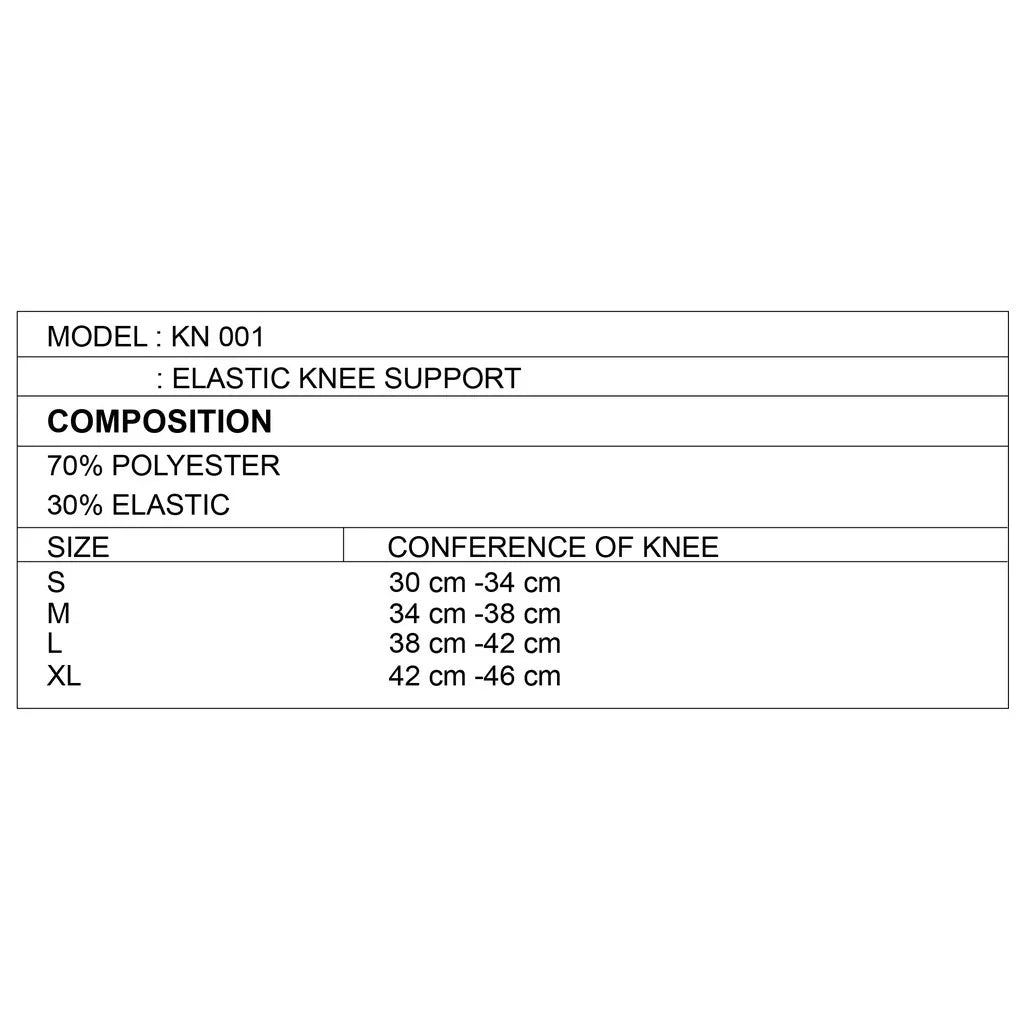 Apacs Elastic Knee Support KN001 (XL)
