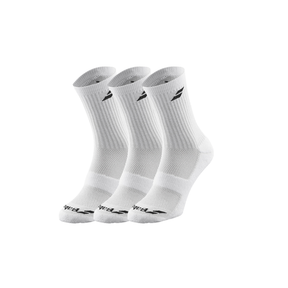 Babolat 3 Pairs Pack Sock Unisex - Black/White by Babolat