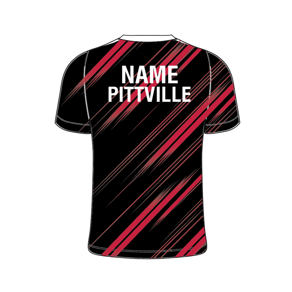 Yonex Kit T001 Pittville Badminton Club Turbo V Neck Junior - Black/Red/White Clothing Yonex Teamwear