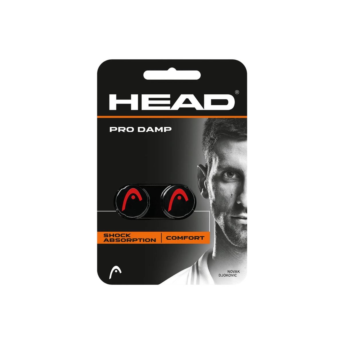 Head Pro Damp Tennis Dampener (Pack of 2) - Multicolour Single Pack BLACK Dampener Head