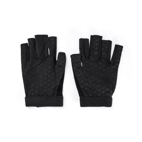 Rhino Pro Half Finger Mitts - Black & Fluo Yellow Gloves Rhino