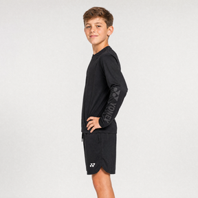 Yonex YLSS2024J Long Sleeve T-Shirt Junior - Black Clothing Yonex