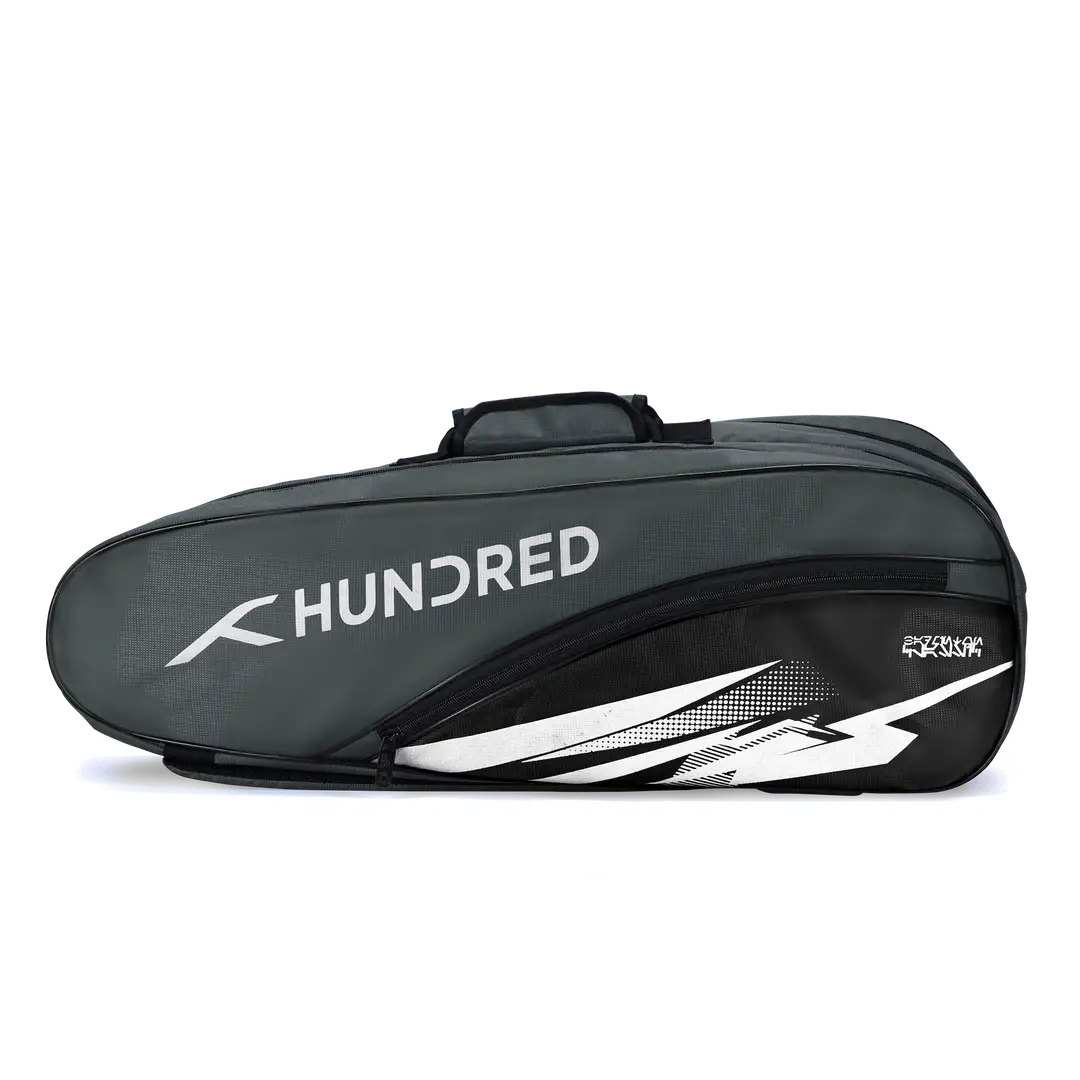 Hundred Cosmogear Badminton Kitbag - Dark Grey/Black Luggage Hundred