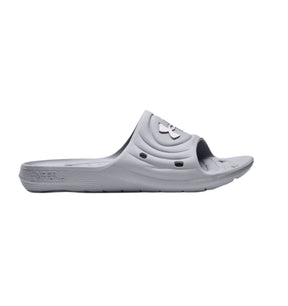 UA Locker IV Slides 3023758 Men (Black) UK8 Mod Gray White shoes Under Armour