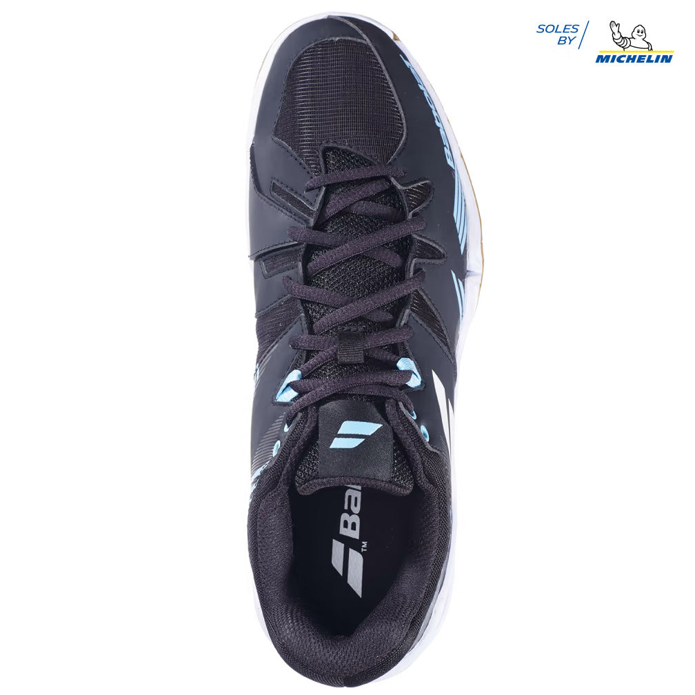 Babolat Shadow Spirit 30F23641 Badminton Shoes Mens (Black/Light Blue)
