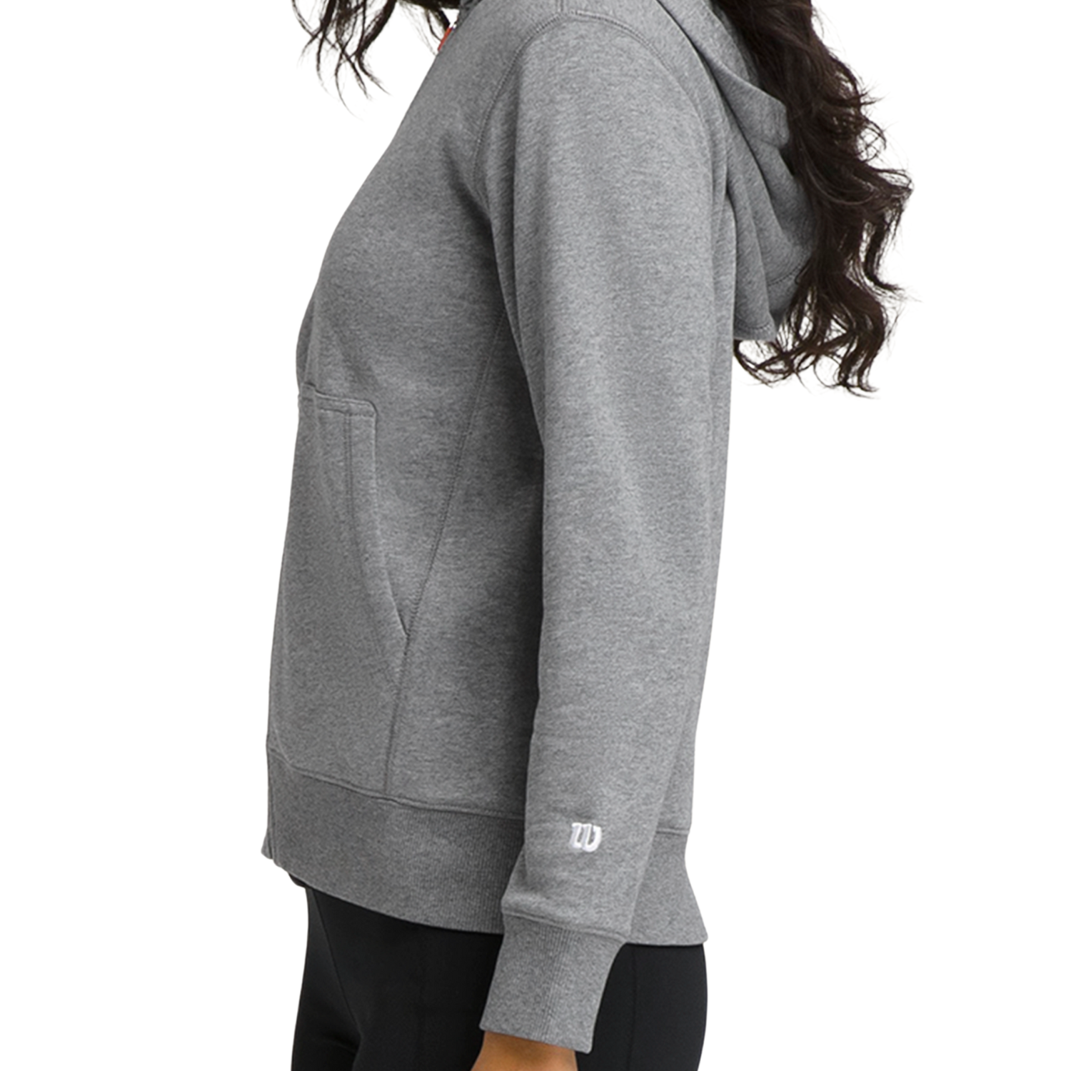 Wilson Team Zip Hoodie Women - Grey Clothing Wilson