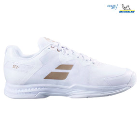 Babolat SFX 3 Wimbledon All Court Tennis Shoes Womens White/Gold 31S23885