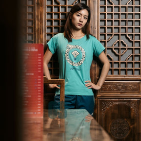 Yonex CNY2025 Snake Ring Womens Cotton T-Shirt Jade