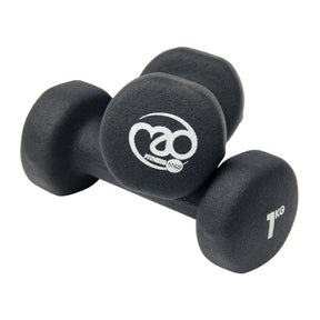 FM Black Neoprene 1kg Dumbbells (Pair)