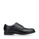 Start-Rite Brogue Snr 3503 senior lace-up school shoes, black, front view