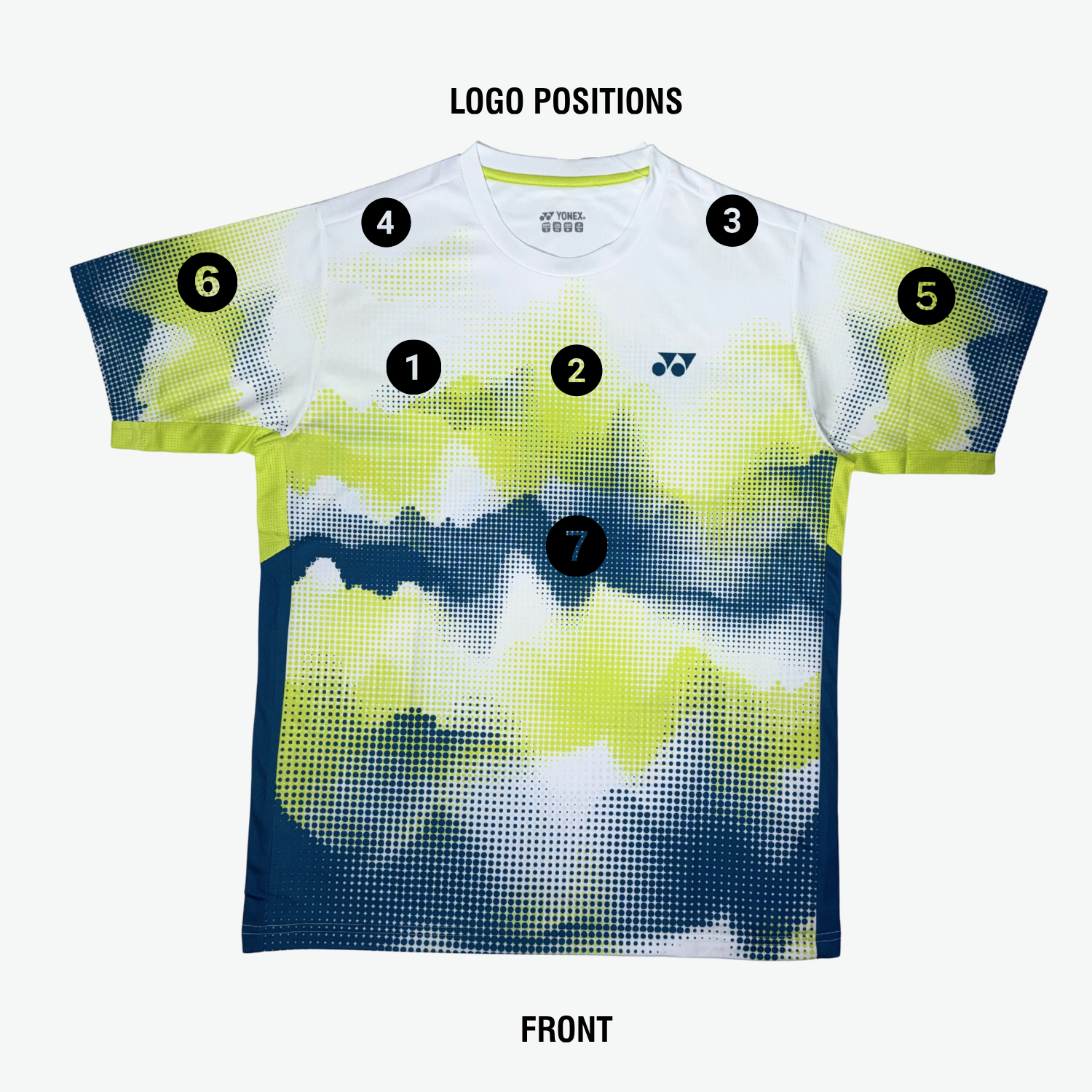 Yonex YTM 12 Mystic Mountains Crew Neck T-Shirt Unisex - White