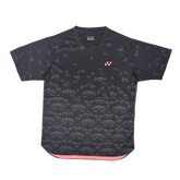 Yonex YTM 13 Sakura Crew Neck T-Shirt Unisex - Black Black Clothing Yonex