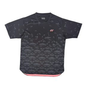 Yonex YTM 13 Sakura Crew Neck T-Shirt Unisex - Black Black Clothing Yonex