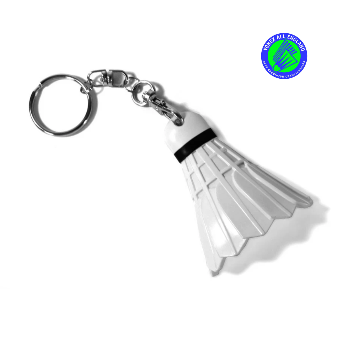 YONEX AC0001AE YAE Shuttlecock Keychain With Tag WHITE OS Novelty Yonex